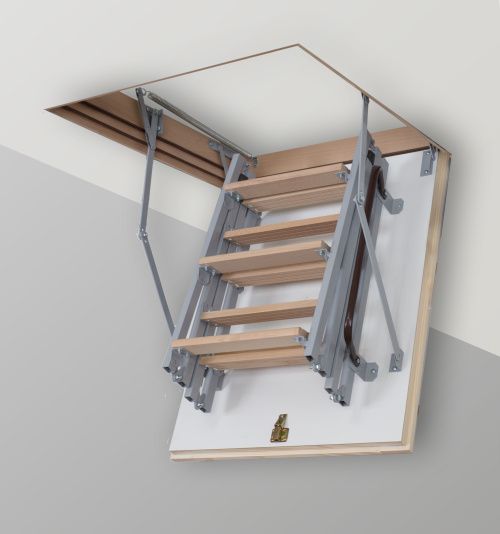 горищні сходи матеріал метал