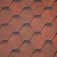 Битумная черепица IKO Superglass Hex Tile Red ultra