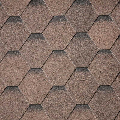 Битумная черепица IKO Superglass Hex Dual Brown ultra