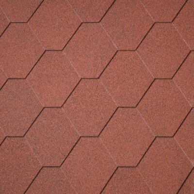 Битумная черепица IKO Superglass Hex Tile Red