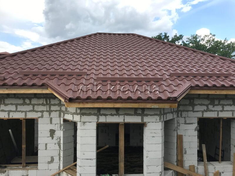 Крыша металлочерепица Альпина GrandMat