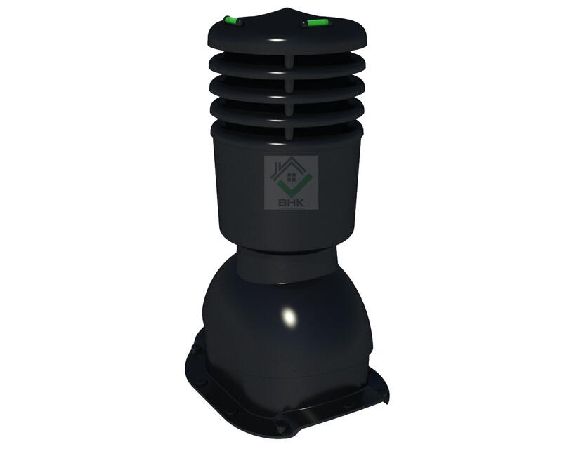 Вентиляционный выход для металлочерепицы Krono-Plast/125 KBRO 9005